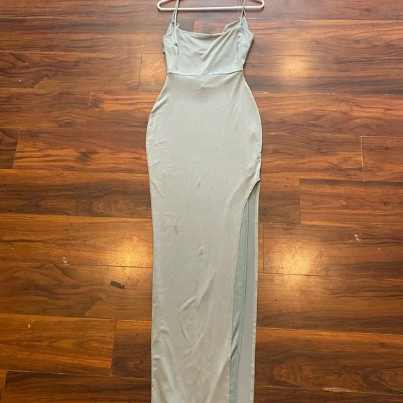 white christmas dresses Elegant Cream Strapless Satin Bodycon Dress L / Cream main image 1